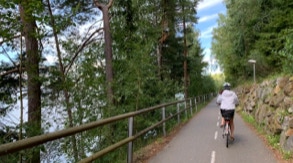 Bikeride around Lipno Lake